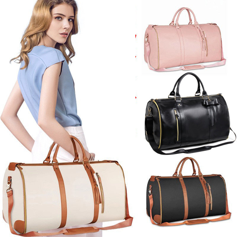 Folding suit bag large capacity women's handbag convenient crossbody travel business luggage bag